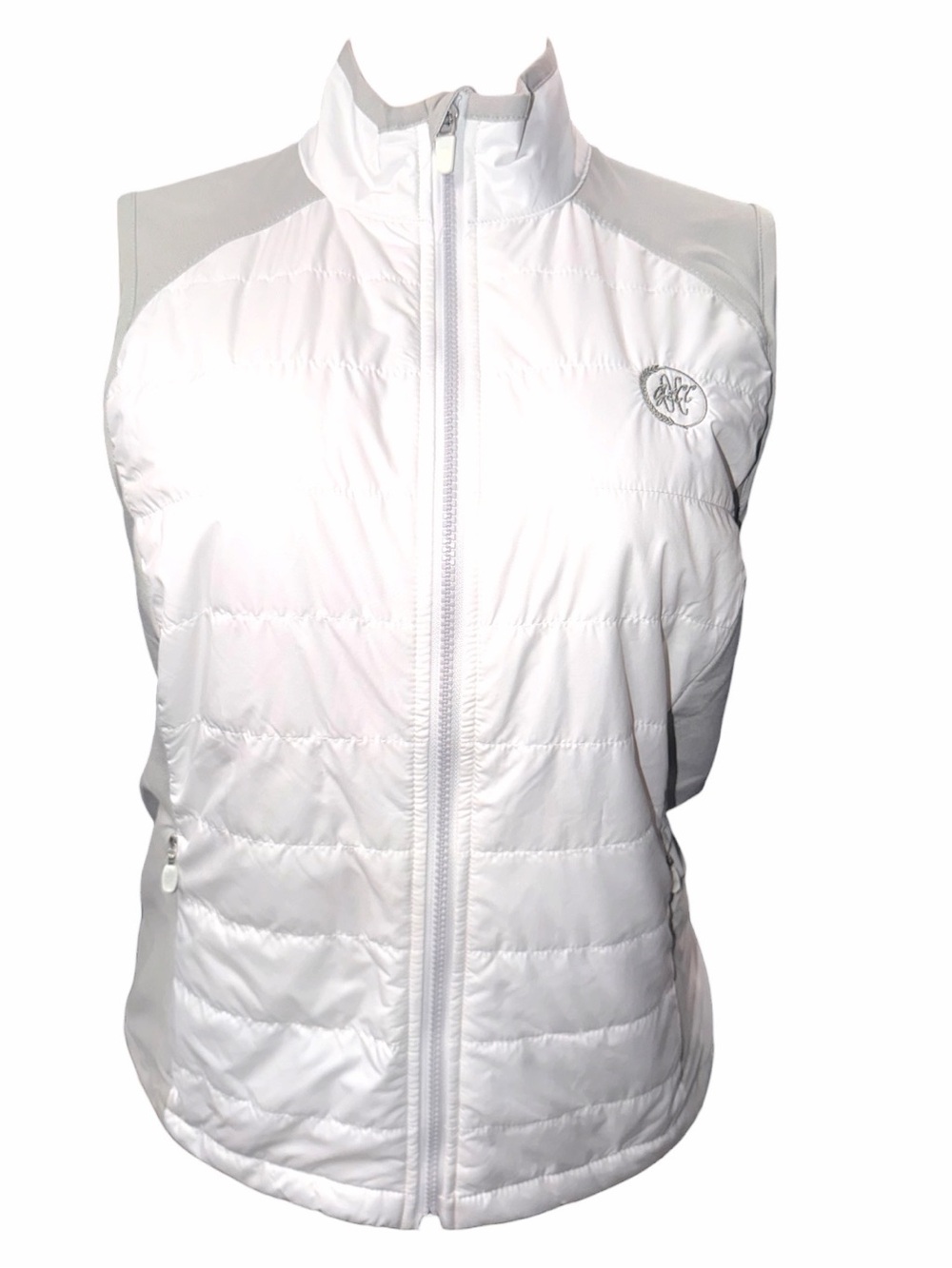ZERO RESTRICTION White Quilted Sleeveless Jacket Vest - Women's